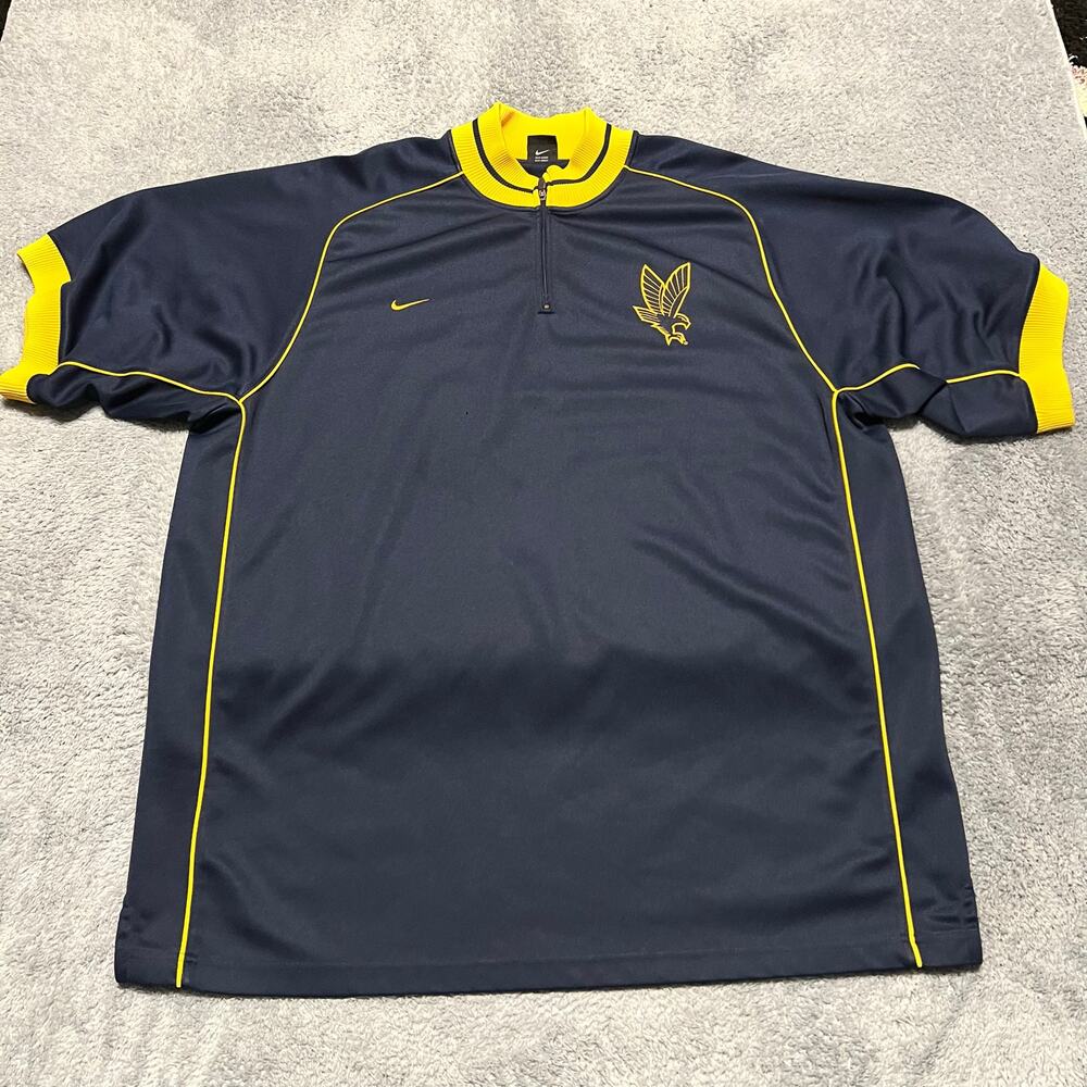 Nike Marquette Golden Eagles Shirt Mens XXL Basketball Warmup 1/4 Zip VTG **